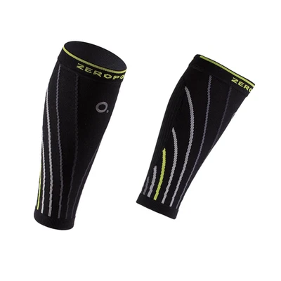 ZEROPOINT PRO RACING CALF SLEEVES - BLACK AND YELLOW - SAVE 60% - Image 1 of 2