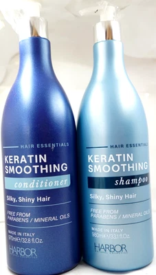Keratin Smoothing Shampoo 33.1 oz and Conditioner 32.8 oz Silky ,Shiny Hair NEW - Image 1 of 2