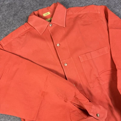 Рубашка мужская Paul Stuart средний размер Salmon Cooper сделано в Италии Венеция - Изображение 1 из 4