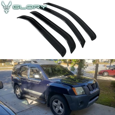 Se adapta a 05-16 Nissan Xterra N50 acrílico para ventanas viseras ventilación sombra deflector cinta Foto 1 de 4