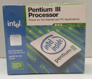 Intel Pentium III 933MHz Prozessor Vintage Neu-in-Box - Bild 1 von 6