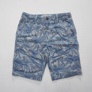 Fat Face Herren Shorts Größe 32 blau Blumenmuster vorne flach Freizeit Wandern Golf - Bild 1 von 11