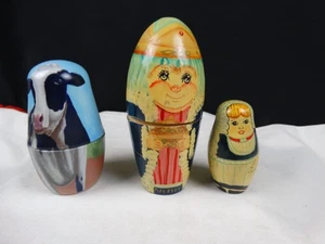 Juego de 3 muñecas de anidación - Imagen 1 de 12