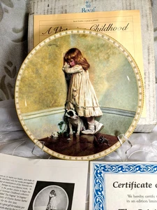 Royal Doulton "The Original In Disgrace" Plate, A Victorian Childhood 1991 Box - Picture 1 of 11