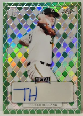 2022 Leaf Perfect Game National Showcase Tucker Holland #MA-TH1 Green Wave 4/4 - Image 1 of 3