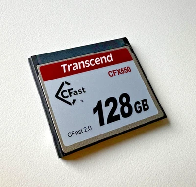 Transcend CFast 2.0 card 128gb • 510mb/s Read speed • 370mb/s Write speed - Image 1 of 3