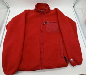 Chaqueta polar vintage de EE. UU. rara roja Patagonia cremallera completa logotipo Pepsi pieza D2341S - Imagen 1 de 15