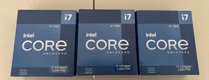 Intel Core i7-12700KF LGA1700 Desktop Processor - New Sealed (3 Pack) - Photo 1/7