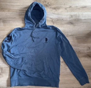 Kapuzenpullover Hoodie US Polo Assn Blau Größe L - Bild 1 von 8