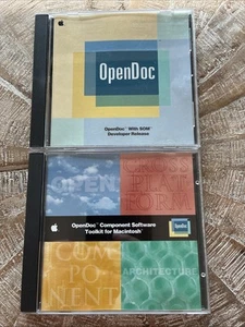 Lote De Colección Apple OpenDoc con SOM 1994 Lanzamiento para Desarrolladores y 1995 Kit de Herramientas de Componentes CD - Imagen 1 de 5