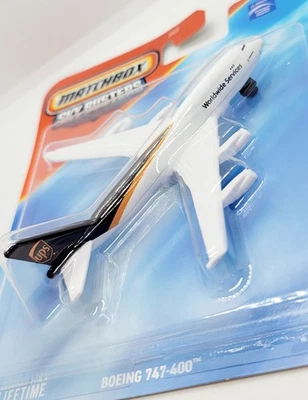 2025 Matchbox Boeing 747-400 UPS White Sky Busters Toy Airplane New  - Image 1 of 3