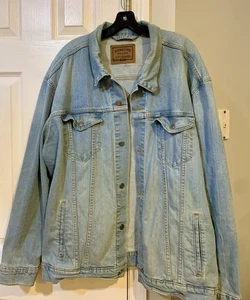 Giacca camionista vintage uomo 2XL Levi's Strauss firma oro uomo denim taglia - Foto 1 di 8