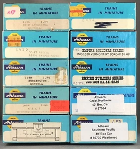 Athearn - 10 Empty Blue 7-3/4" Boxes (Lot C) - Picture 1 of 3