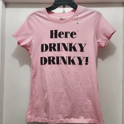 Camiseta para mujer XL Drinky-Drinky rosa  Foto 1 de 4