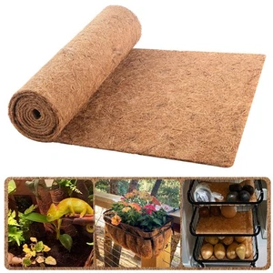 Coco Liner Roll 16 x 120 Inch Coconut Fiber Liners for Planter Window Box Flo... - Picture 1 of 6