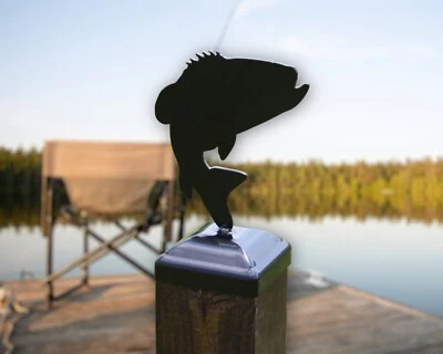 Tapa de poste de cerca de lubina, tapa de extremo de poste de cerca de peces 4x4, tapa de poste de bajo saltador Foto 1 de 4