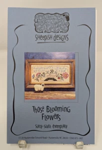 Sheepish Designs Cross Stitch Pattern 66th Exemplary Those Blooming Flowers - Picture 1 of 2
