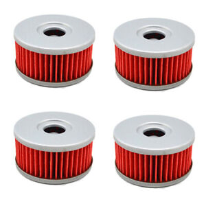 4Pcs Oil Filters for Suzuki DR250 DR350 S/SE TU250X DRZ250 GN250 GZ250 Marauder 