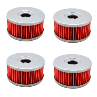 4Pcs Oil Filters for Suzuki DR250 DR350 S/SE TU250X DRZ250 GN250 GZ250 Marauder  - Image 1 of 3