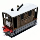 ©1989 Britt Allcroft Ertl THOMAS TAKE ALONG Diecast Metal Dampfstraßenbahn TOBY 