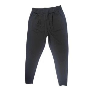 Boohoo Hose Damen 14 schwarz Plissee vorne Smart Casual Paperbag Taille Hose - Bild 1 von 12