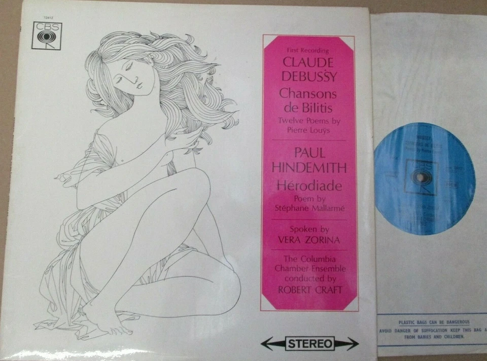 72412 Debussy Chansons de Bilitis / Hndemith Herodiade / Zorina / Craft / CCE - Image 1 of 1