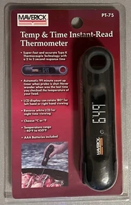 Maverick PT-75 Temp & Time Instant-Read Thermometer NEW/SEALED - Picture 1 of 4