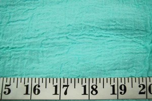1+ Yards Mint Green Crinkle Gauze Cotton Fabric 47" X 44" - Picture 1 of 1