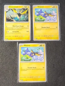 Kilowattrel 076/167 & 2x Wattrel 075/167 Pokemon card SV Twilight Masquerade NM - Picture 1 of 1