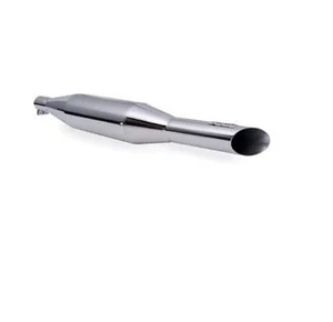 Red Rooster Performance Polished Silencer Fits Royal Enfield Classic 350/500 - Picture 1 of 8