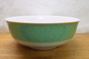 Fitz & Floyd Correlations Green Large Vegetable Serving Bowl 9.5 " x 3.5 " Round - Picture 1 of 6