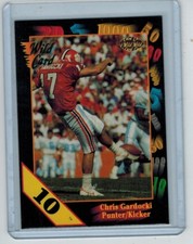 1991 WILD CARD DRAFT 10 STRIPE CHRIS GARDOCKI #45 STEELERS 05 SB CHAMPS CLEMSON