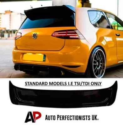 AUTO PERFECTIONISTS UK Spoiler tetto posteriore nero lucido stile VW Golf TSI TDI OSIR stivale labbro ala MK7/7.5!