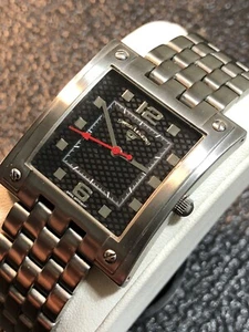 Swiss Legend Rectangle Tank Men’s Dress Watch Stainless WR30M New Battery - Picture 1 of 22