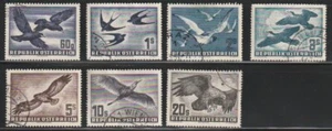 Austria    1950-53    Sc # C 54-60   Airmail   Used    (u1)    $258 - Picture 1 of 1