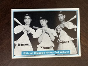 1982 ASA The Mickey Mantle Story #7 Joe DiMaggio Ted Williams NM/Mint Blue Back