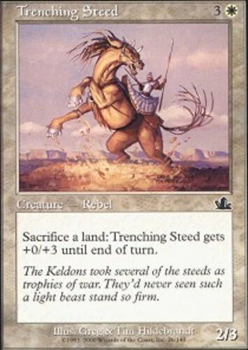 Trenching Steed - Foil ~ Moderately Played Prophecy MTG Magic UltimateMTG White  - Image 1 of 1