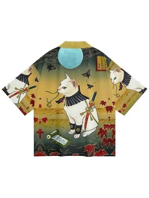 Niepce Unisex Japonés Gráfico Ligero Kimono Cárdigan Camisa Prendas para el torso Foto 1 de 4