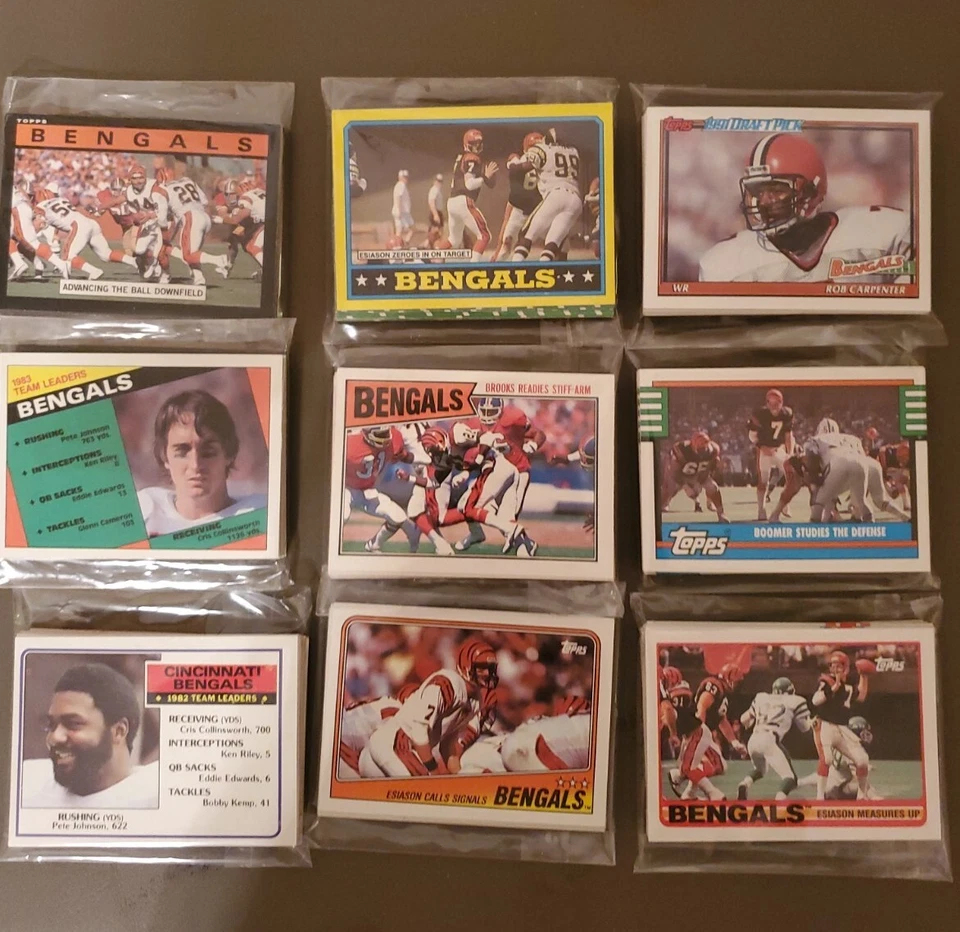 Vendo juegos de equipo Topps FB Bengal 1983, 84, 85, 86, 87, 88, 89, 90, 91 Foto 1 de 1