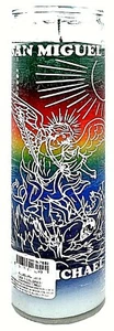 KERZE ST. MICHAEL 7 FARBEN - SAN MIGUEL 7 FARBEN 120 STUNDEN - Bild 1 von 1
