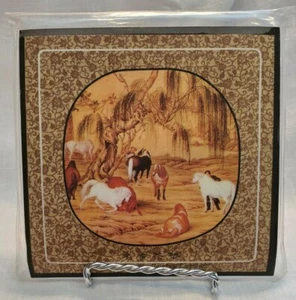 Sottobicchieri Palazzo Nazionale Opera d'Arte Set di 10 Sacchetti Abbinati Scenici Asiatici 4,25" mq - Foto 1 di 10