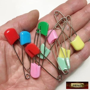 M00231-A MOREZMORE 10 pasadores de seguridad clip de sujeción de bloqueo para bebé vestido pañal de tela - Imagen 1 de 1