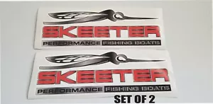 Skeeter Set of 2 Vinyl Sticker Decal Car Boat Graphic Fishing - Picture 1 of 1