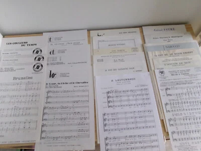 partitions chant, contemporains, divers ..., le lot, - Photo 1/4