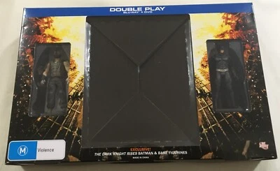 The Dark Knight Rises Figurines - No Blu-Ray | Rare | Batman & Bane - Image 1 of 4
