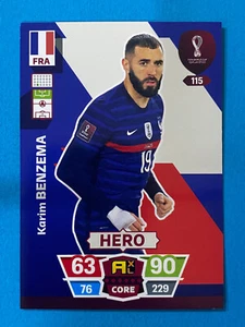 Panini Adrenalyn World Cup Qatar 2022 Nr.115 Karim Benzema (France) ⚪🔴 - Bild 1 von 1