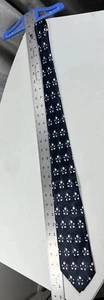 Mickey Unlimited Brand Necktie. Dark Blue with Red Mickey Mouse Stick Figure - Picture 1 of 6