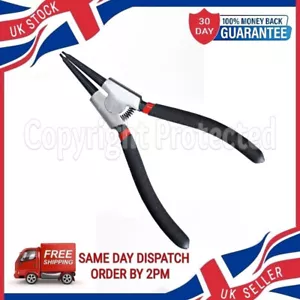 STRAIGHT CIRCLIP PLIERS SPRING CLIP TOOL NOSES EXTERNAL STRAIGHT SIR C R PIN - Picture 1 of 4