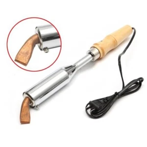 Soldering Iron Welding Electronic Copper Chisel Wood Handle 100/150/200/300W - Picture 1 of 37