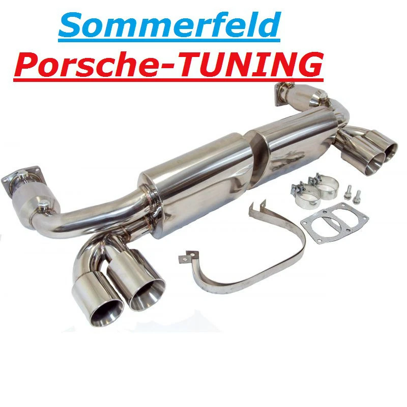 Porsche 996 turbo sport exhaust without catalytic converter sport exhaust muffler only catalytic - Image 1 of 1